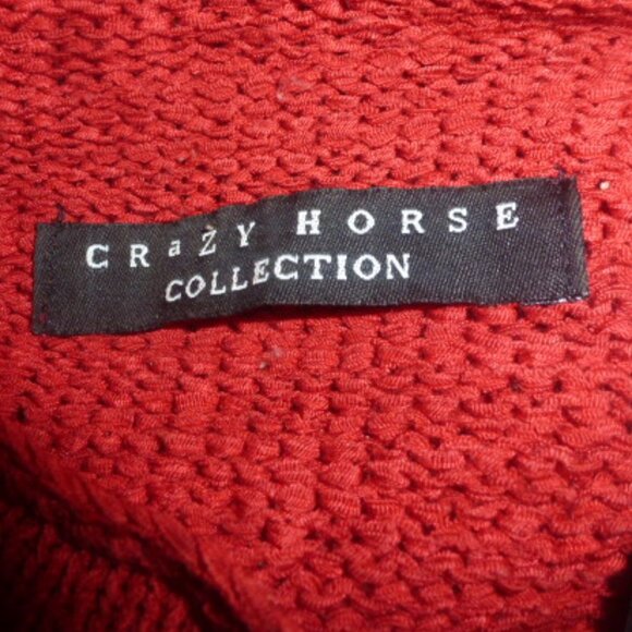 CRAZY HORSE 🧿COLLECTION Multicolor Embellished  Design Y2K 90s PULLOVER  Sz L - Picture 6 of 8